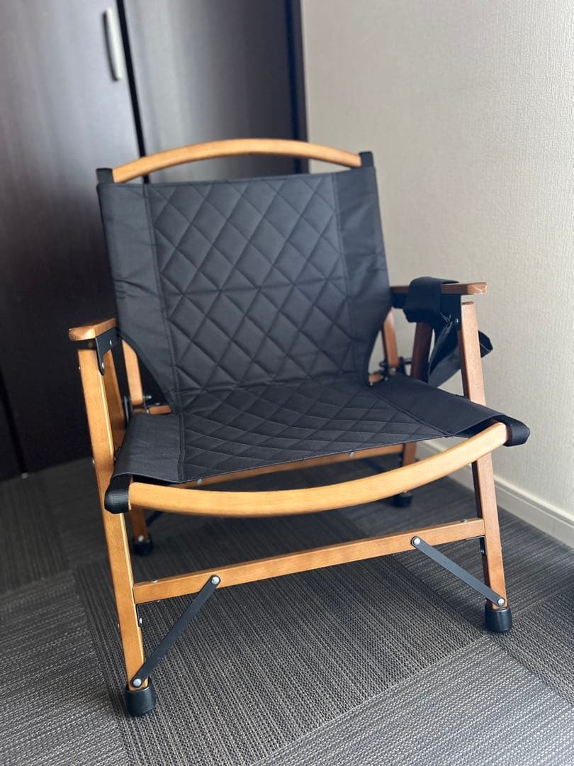 WAQ Folding Wood Chair ブラック