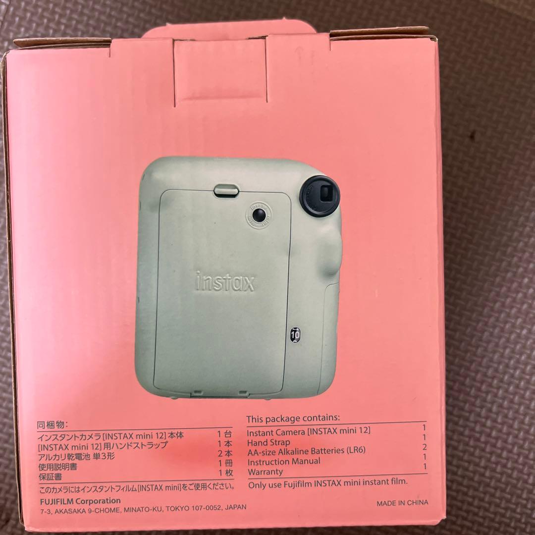 富士フイルムチェキ インスタントカメラ instax mini 12