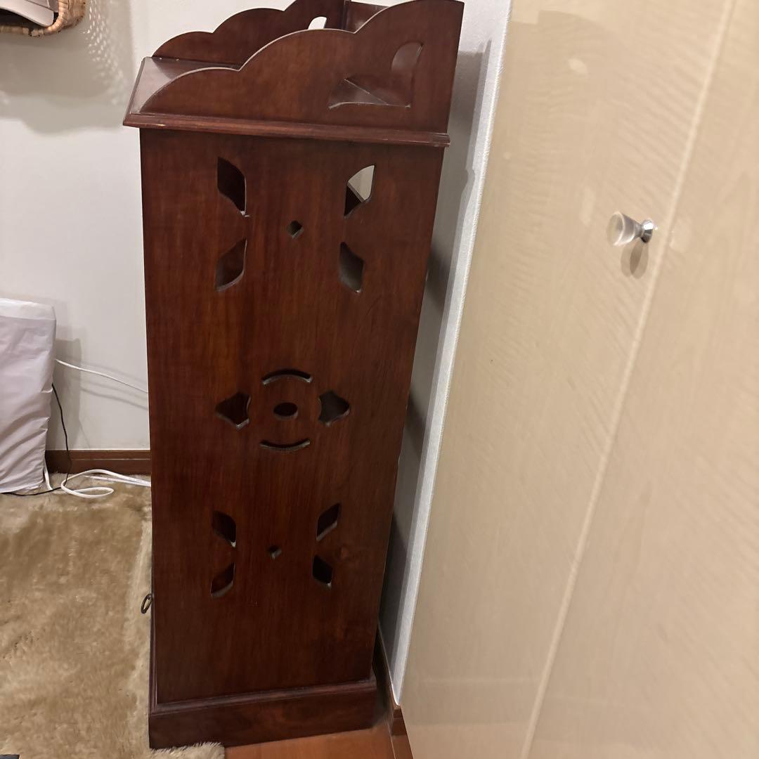 木製本棚 引き出し付き ダークブラウン