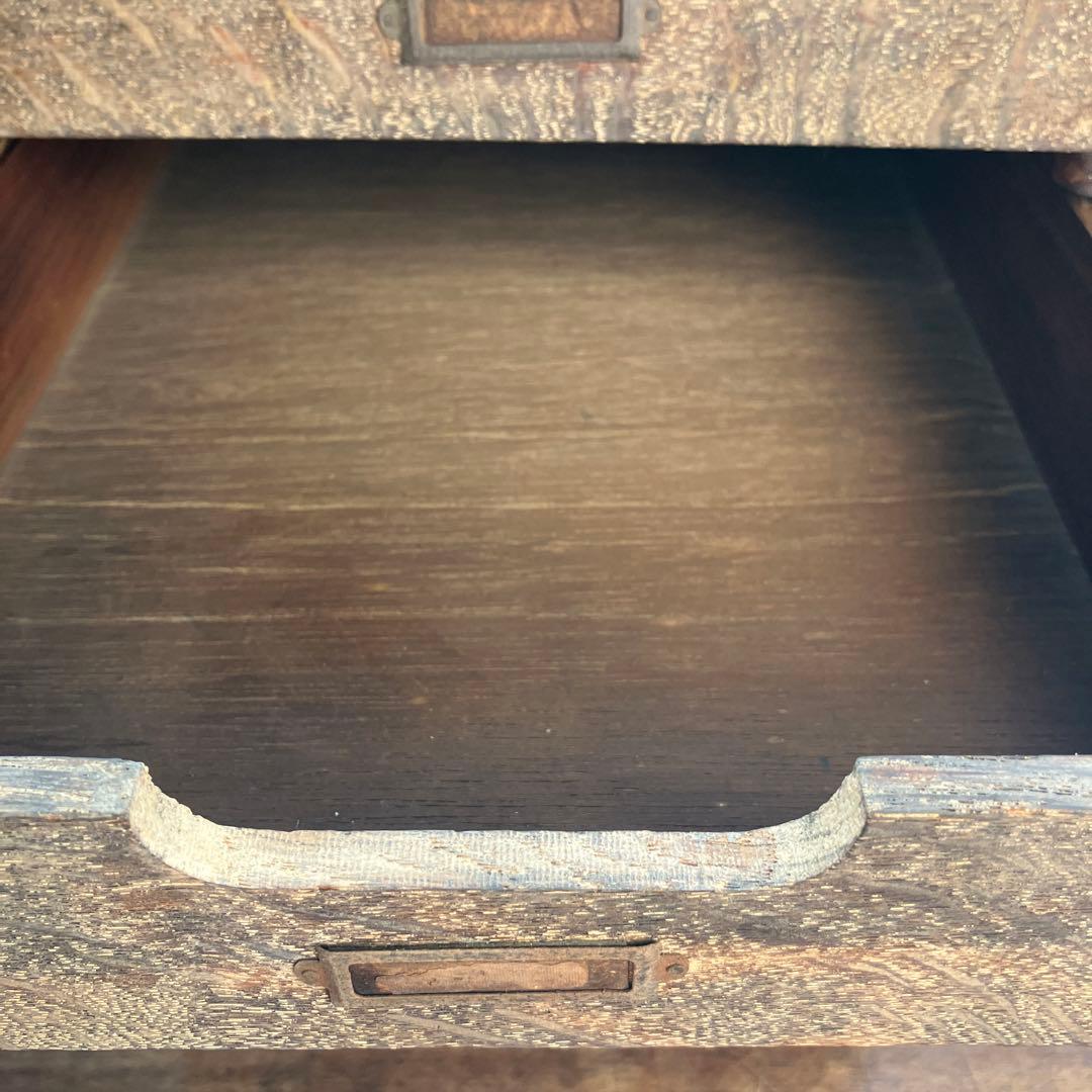 アンティーク 古引き出し 抽斗 5杯 小引き出し 木製 両面 古道具