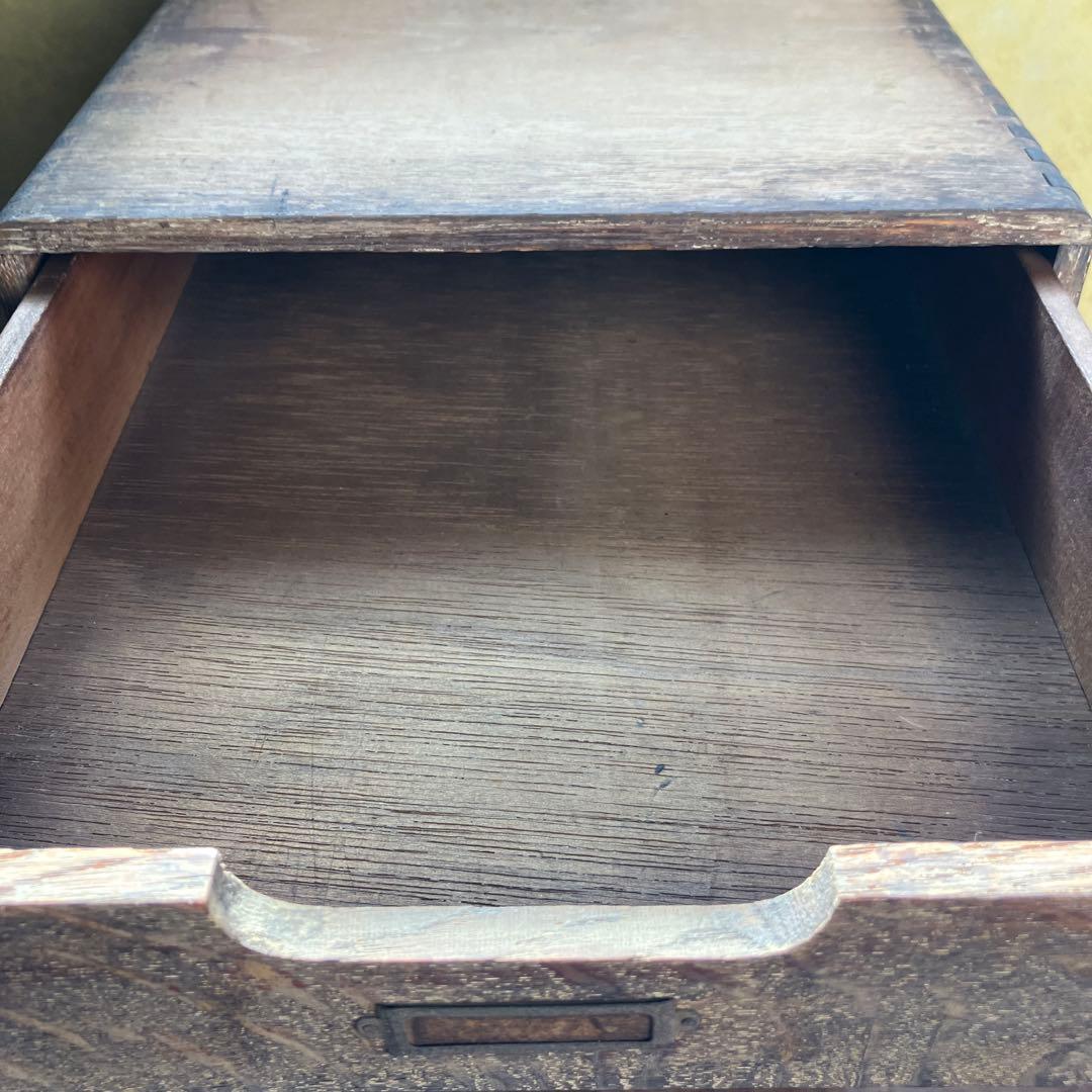 アンティーク 古引き出し 抽斗 5杯 小引き出し 木製 両面 古道具