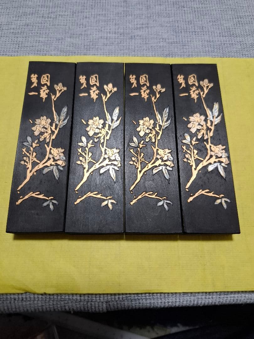 中国書画墨 油煙101 古墨 鉄斎翁書 C