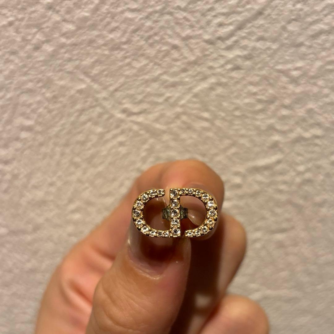 DIOR ピアス　ピンクゴールド　片耳