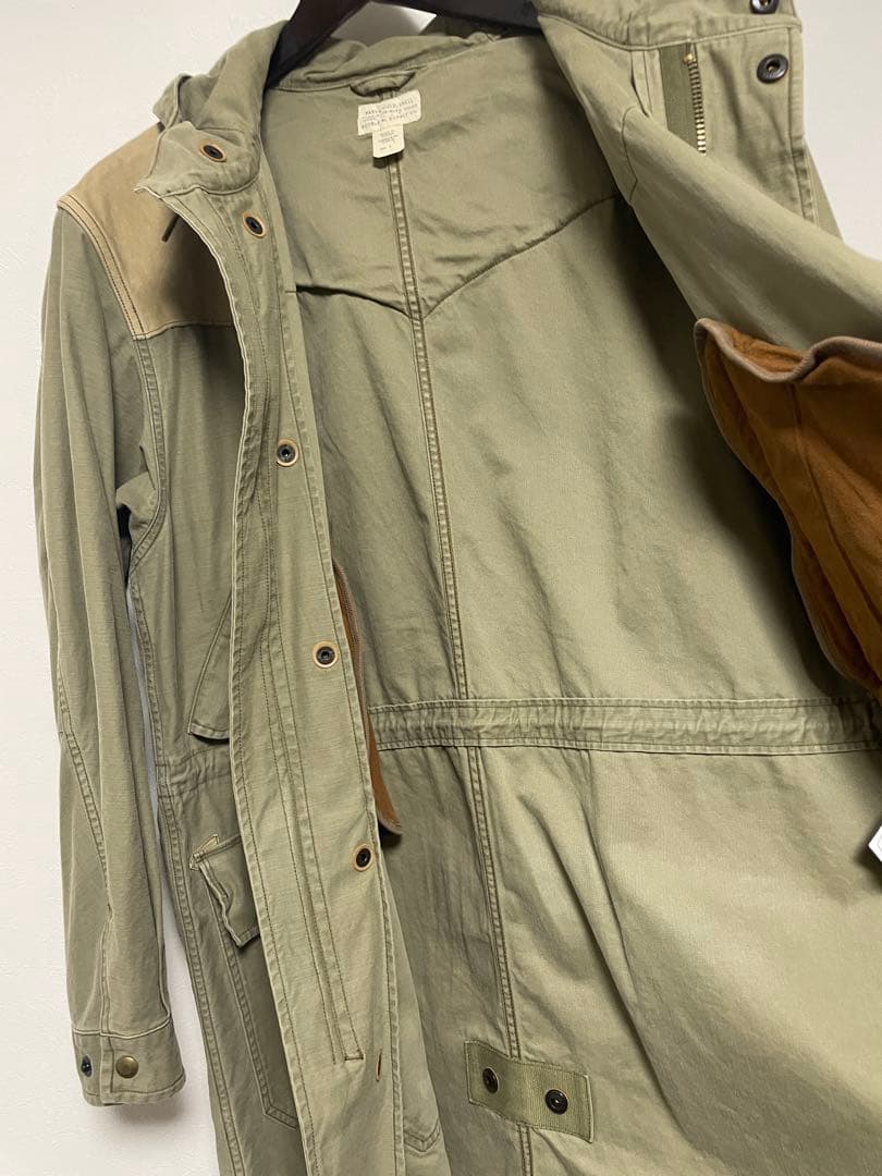 【RRL】レザーヨーク サティーン パーカー M