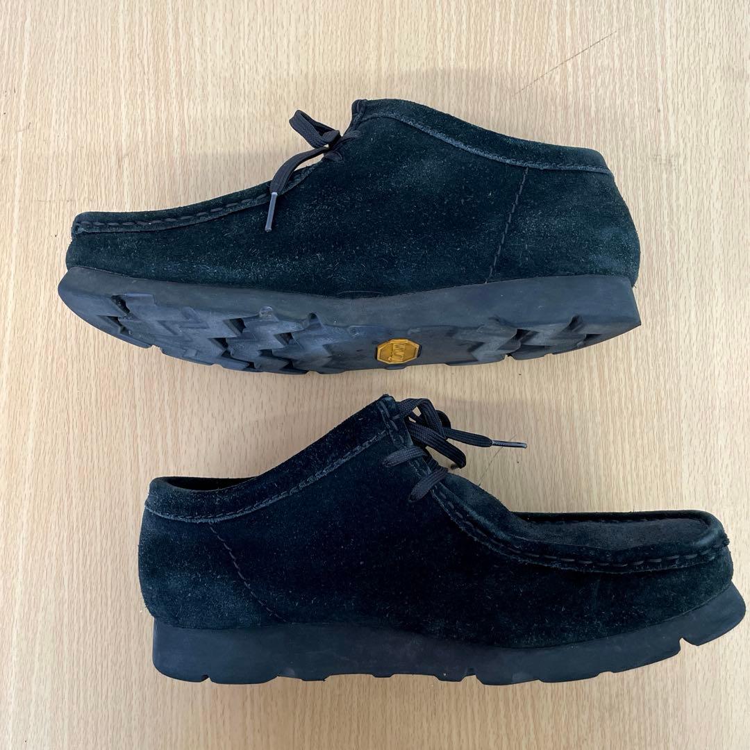 【良品】Clarksクラークス　ワラビー　ゴアテックス　スエード　ブラック