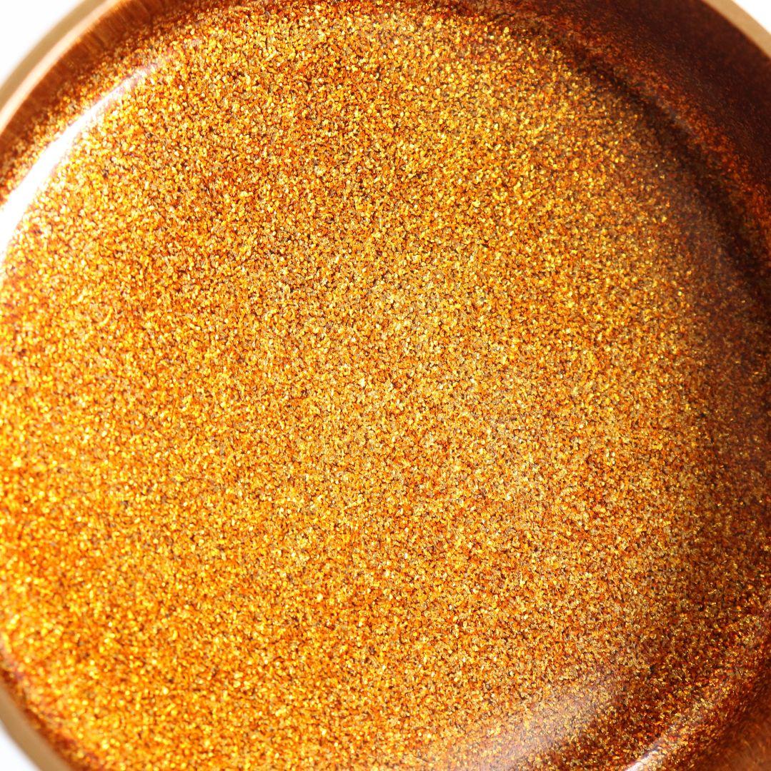 下出光斎作 呉竹蒔絵 大棗 金蒔絵 内金梨子地 茶道具 共箱共布　SN949N7