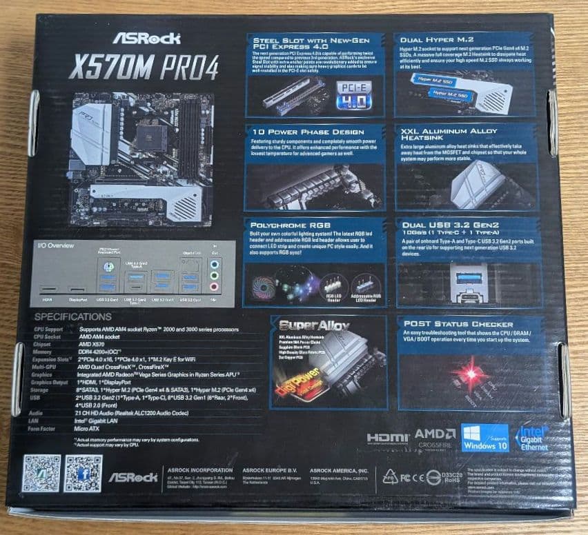 ASRock X570M PRO4 マザーボード