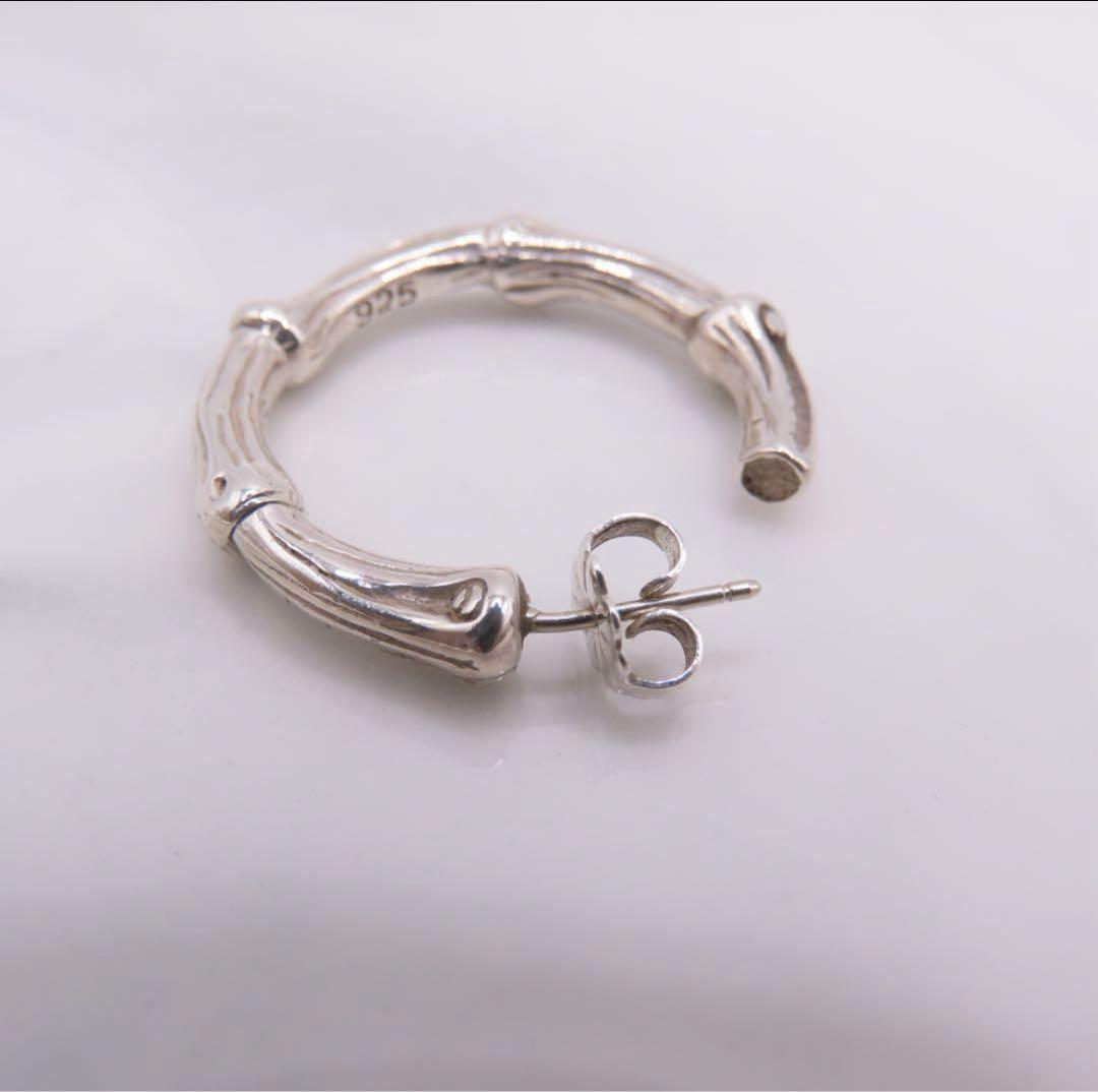 ティファニー　Tiffany ピアス　バンブー　シルバー 925 フープ　片耳