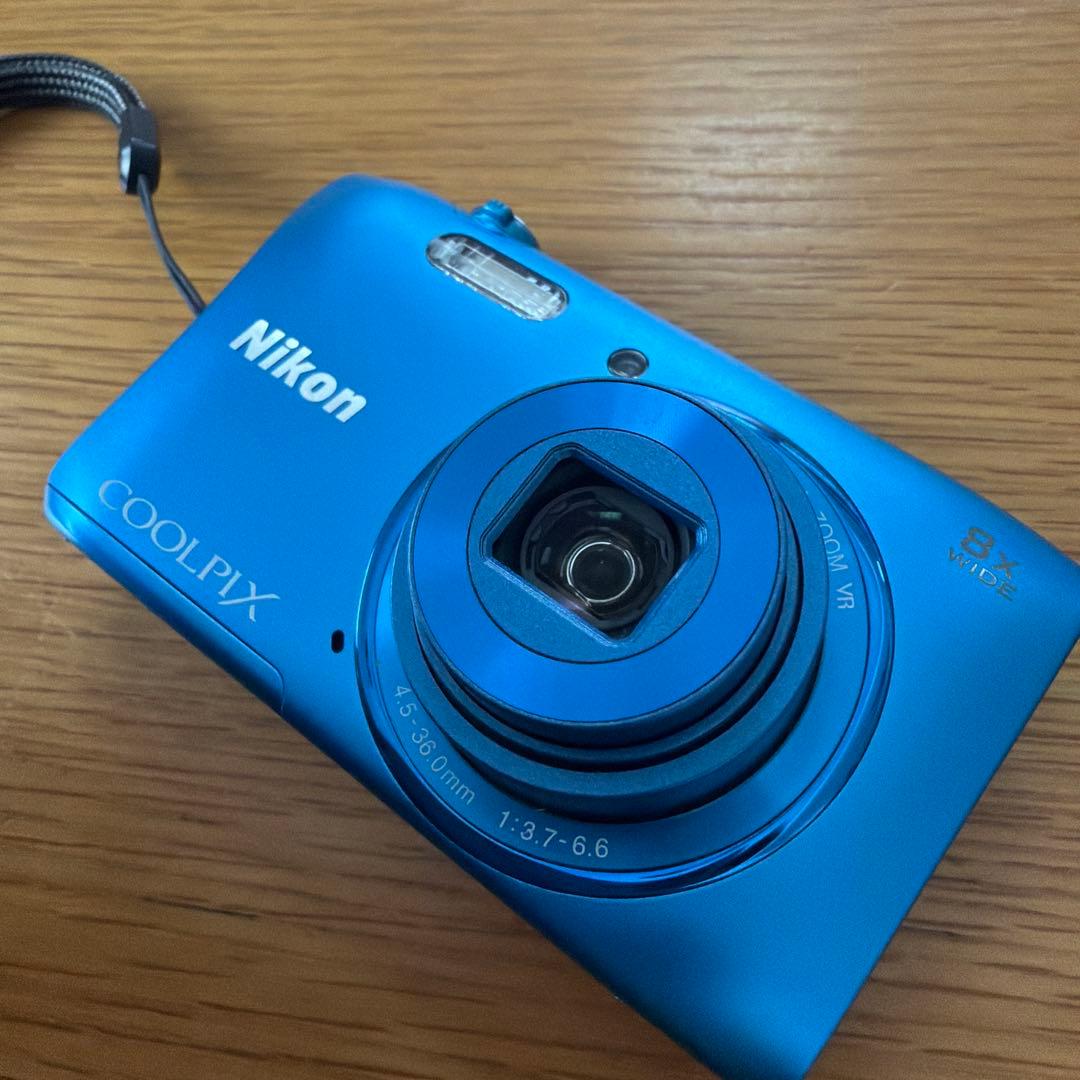 Nikon COOLPIX S3600 青色 コンパクトデジタルカメラ 美品