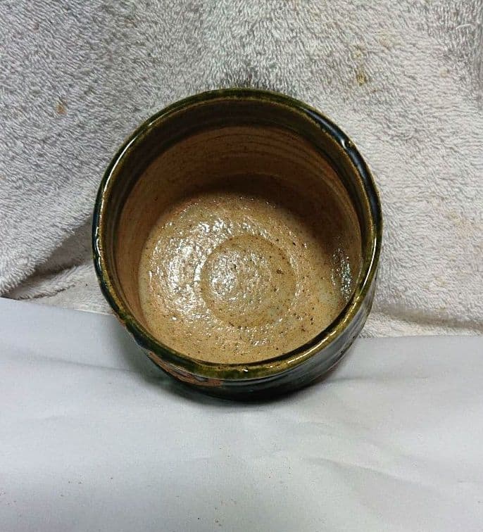 作介作織部茶碗木箱付きA457