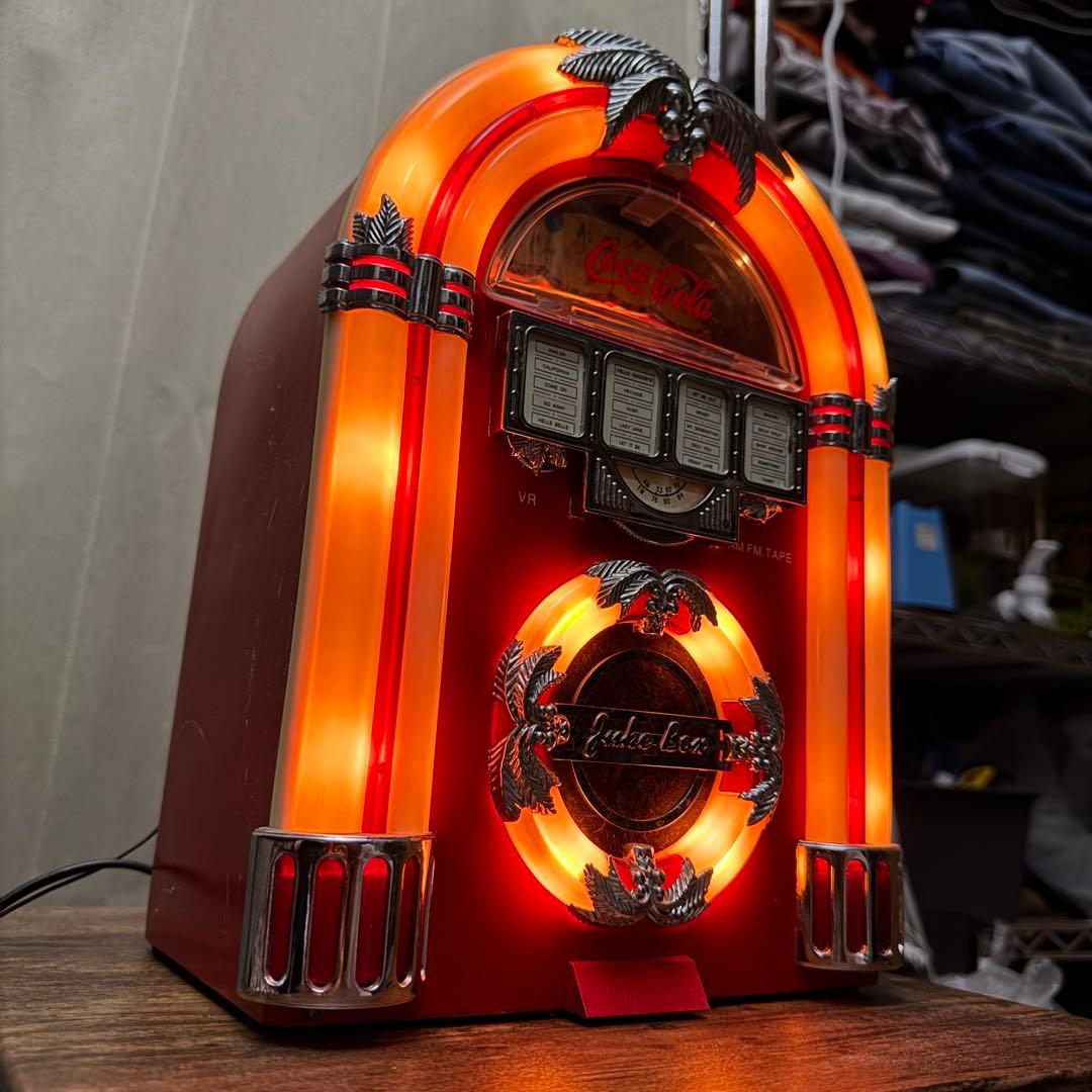 2001年製 juke box ジュークボックス コカコーラロゴ ラジカセ