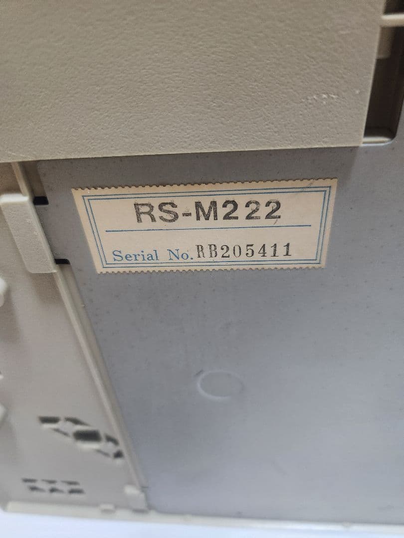 [当時物 動作品] Technics RS-M222 ダブルカセットデッキ