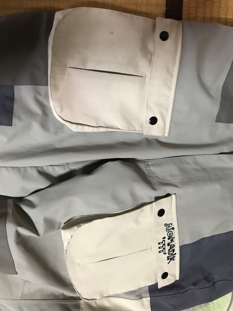 NOMADIK カーゴパンツ XL 777 パッチワーク グレー ネイビー
