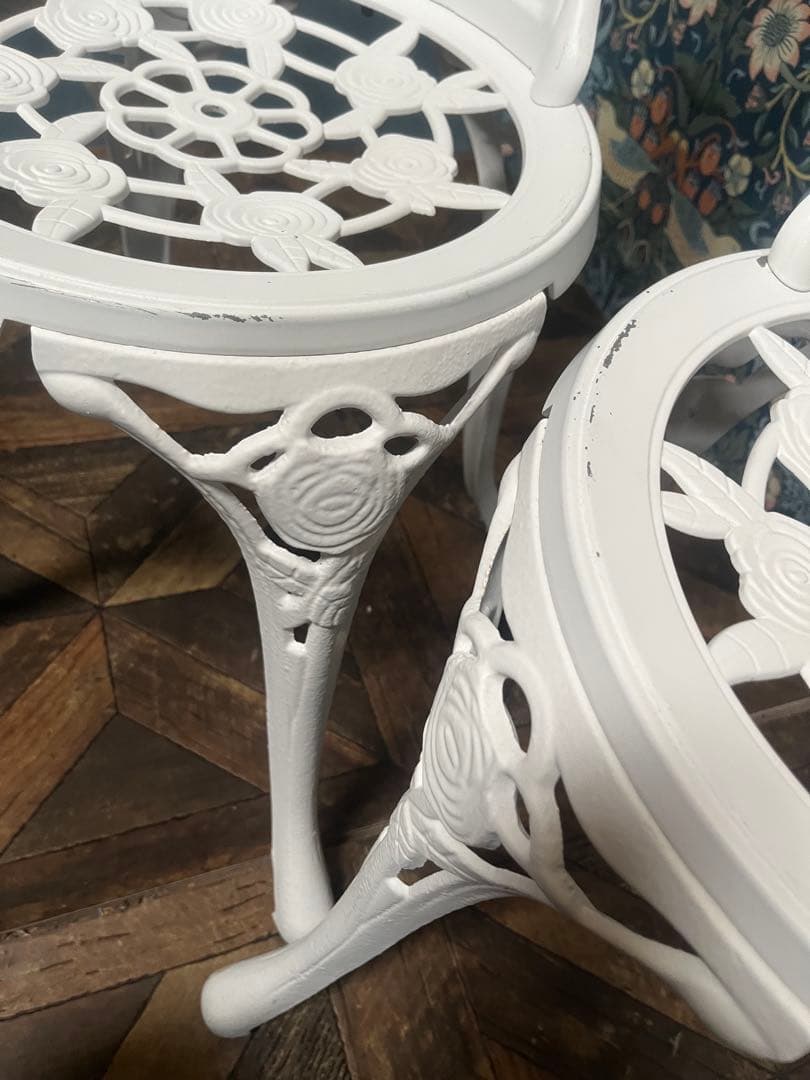 ローズガーデン テーブル ベンチ 椅子 セット アンティーク インテリア