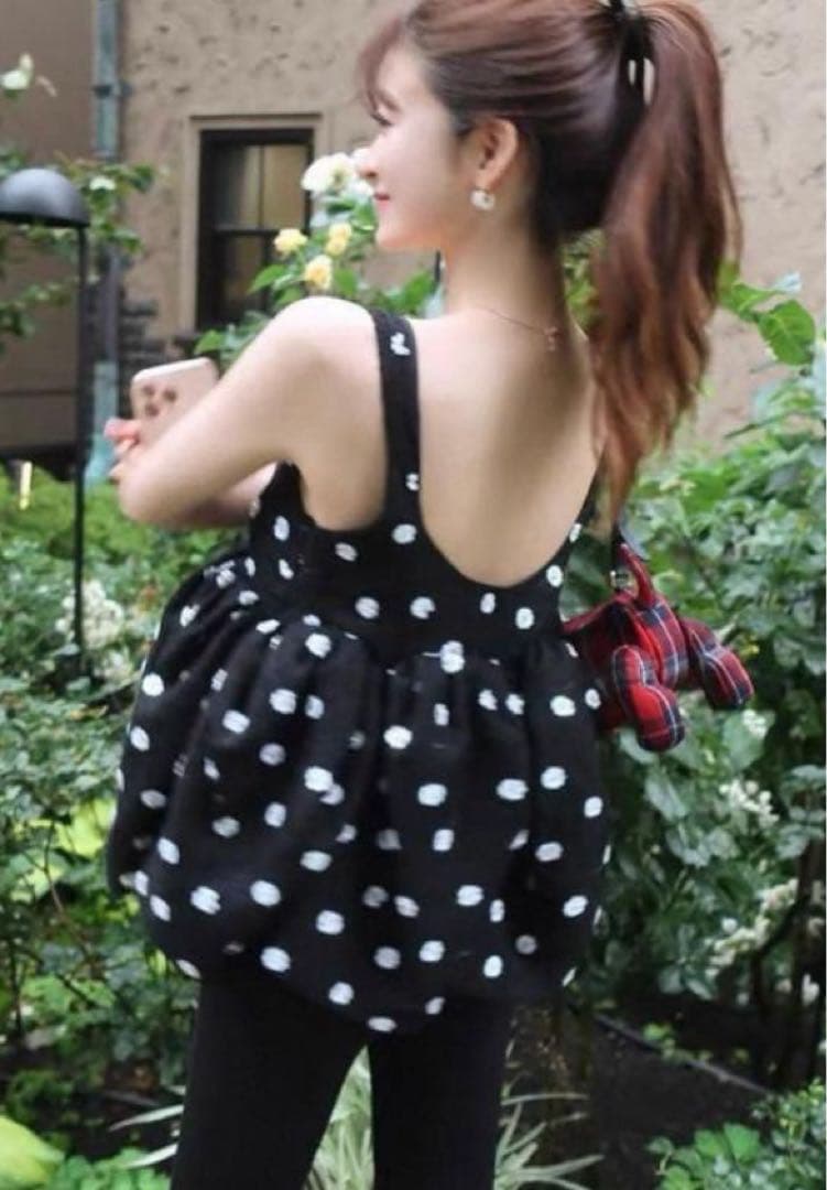 トップス Bibiy. BIANCA BLOSSOM TOP BLACK