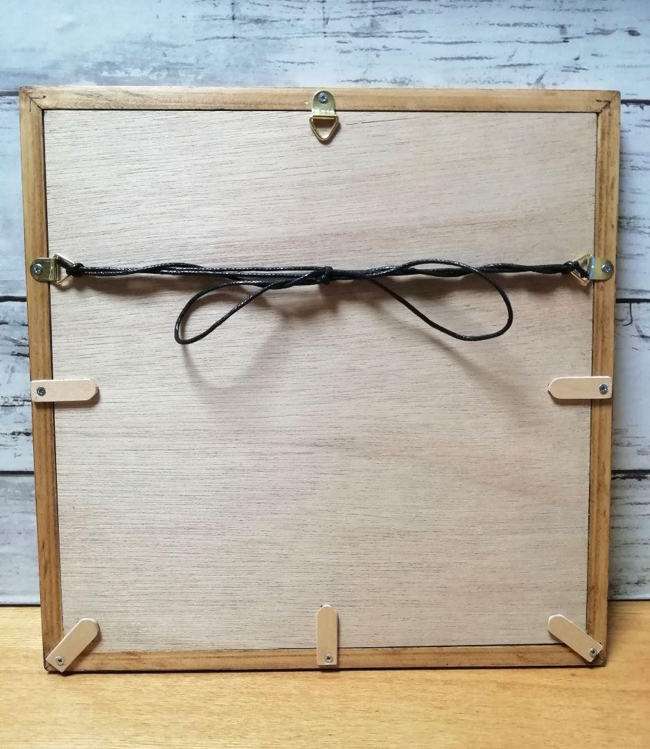 アンティークwaxベージュ額縁ご確認ページ　title「プカプカ猫」