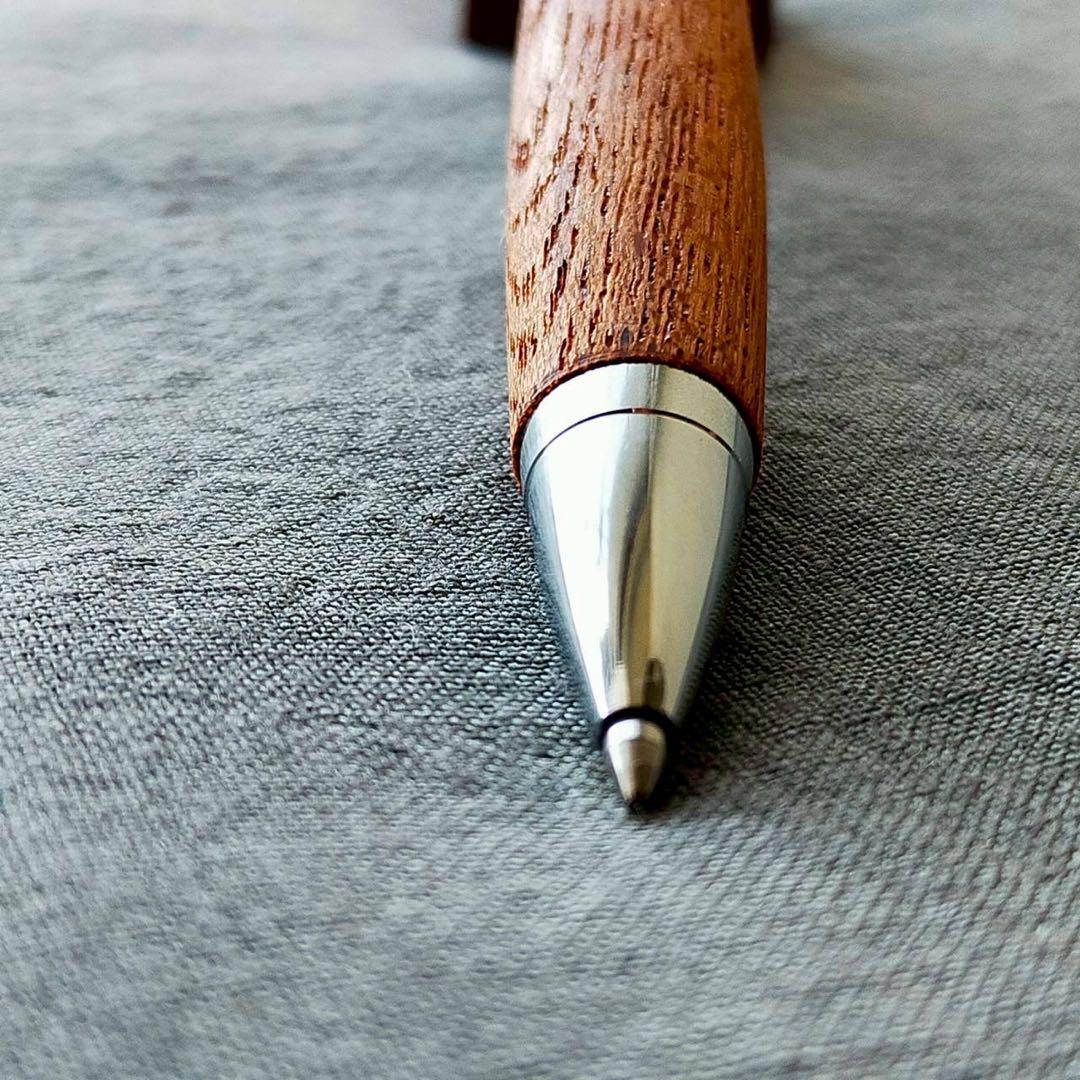 伊勢神宮　欅　ハンドメイド　木軸ボールペン　G2　天然木　シルバー