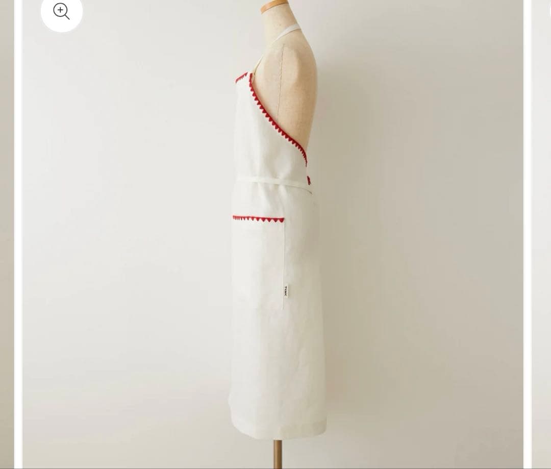 【新品】【新作】⭐️エプロン⭐️TAKIMAKI ⭐️タキマキ⭐️ホワイト　クロス付