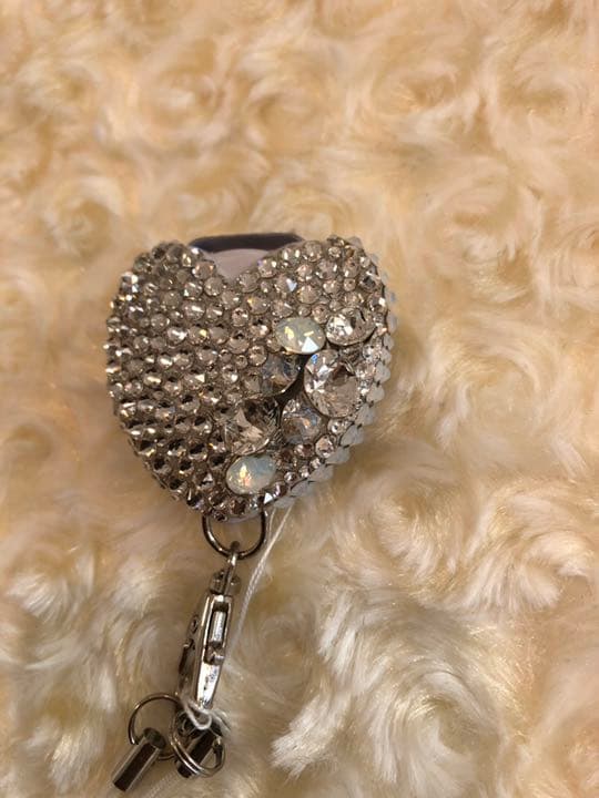 ネックストラップ★プティ★スワロフスキーデコ★ハート