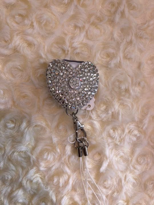 ネックストラップ★プティ★スワロフスキーデコ★ハート