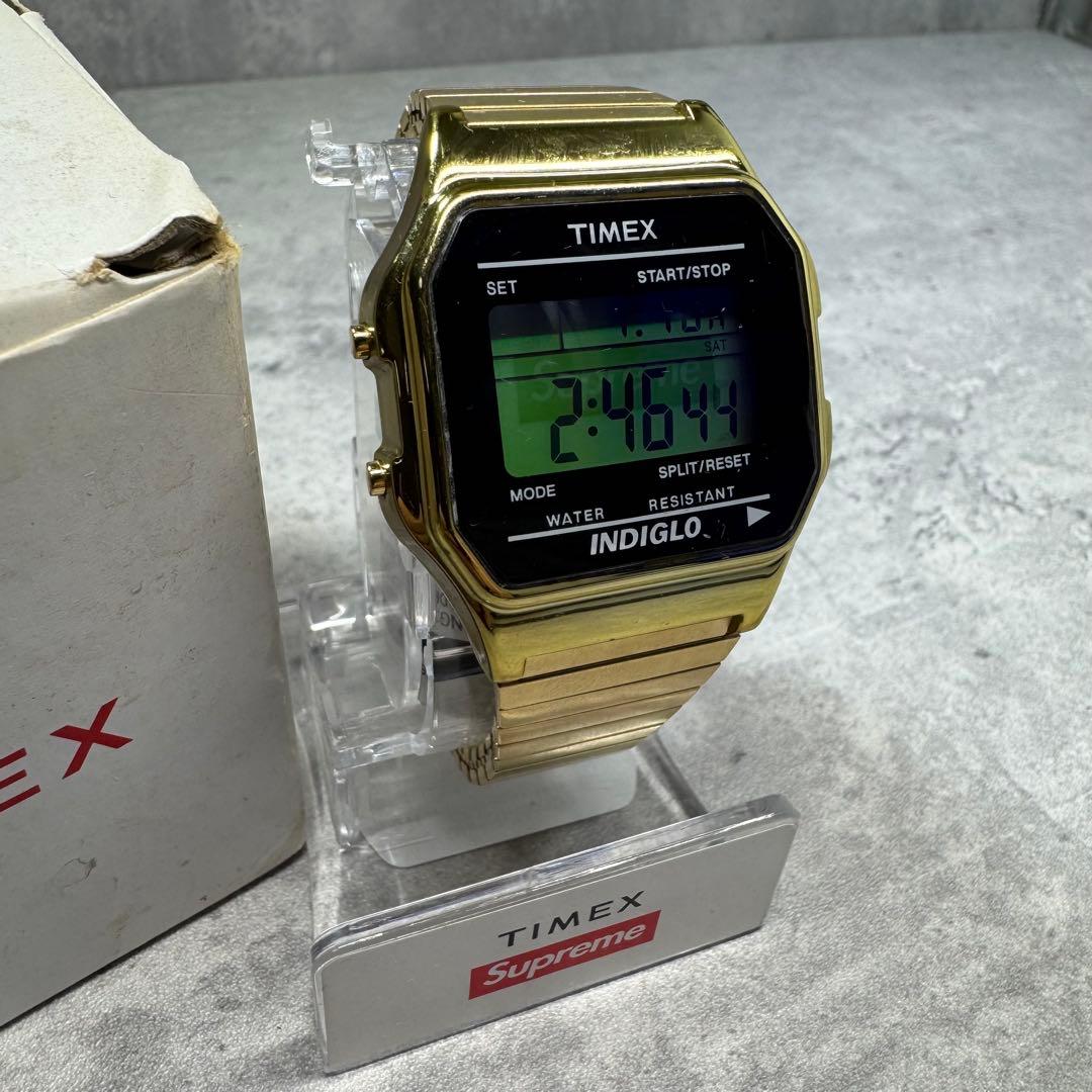 Supreme × TIMEX 19AW ゴールド デジタル腕時計 新品未使用