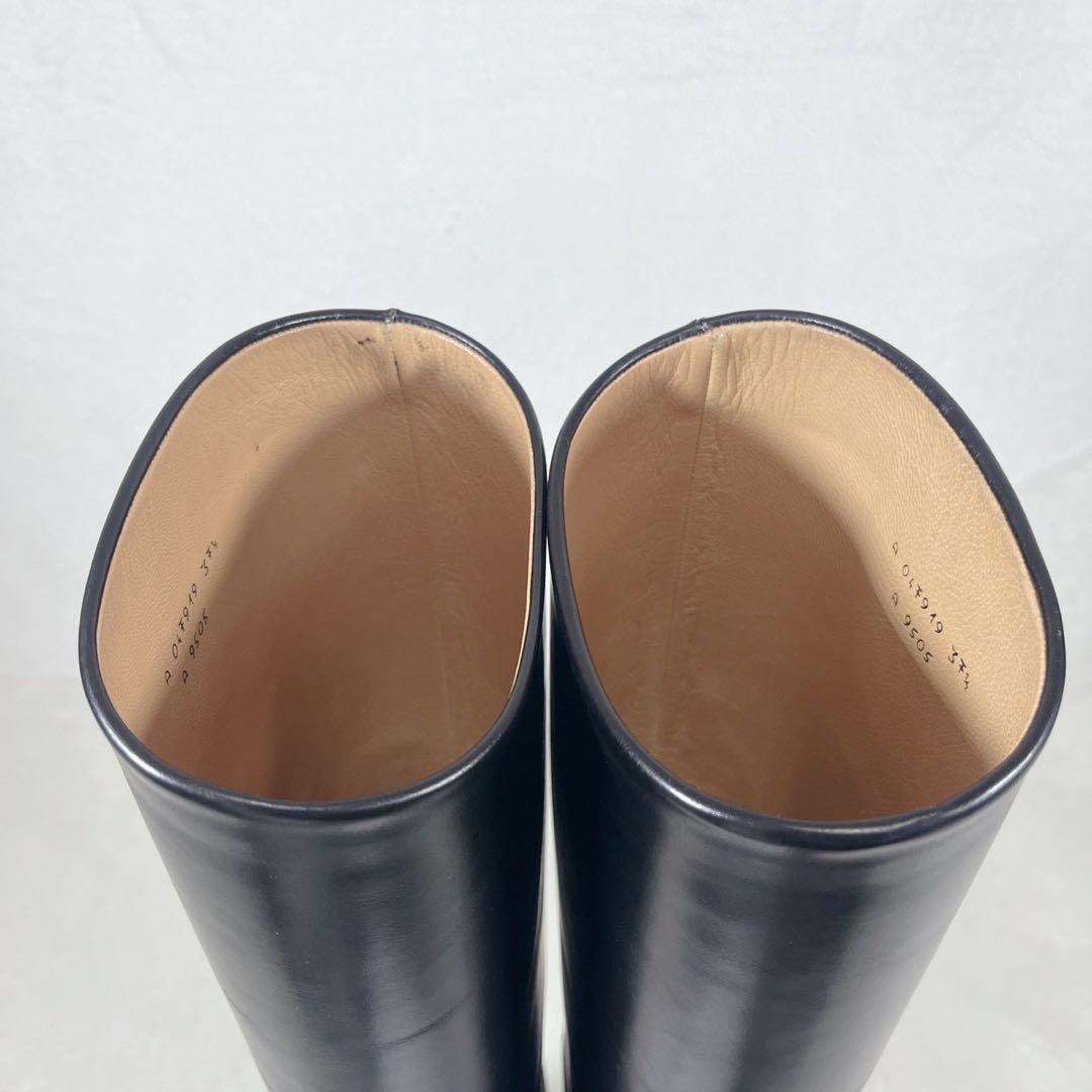 美品✨タニノクリスチー ベルト ロングブーツ ジョッキーブーツ 黒 EU37.5