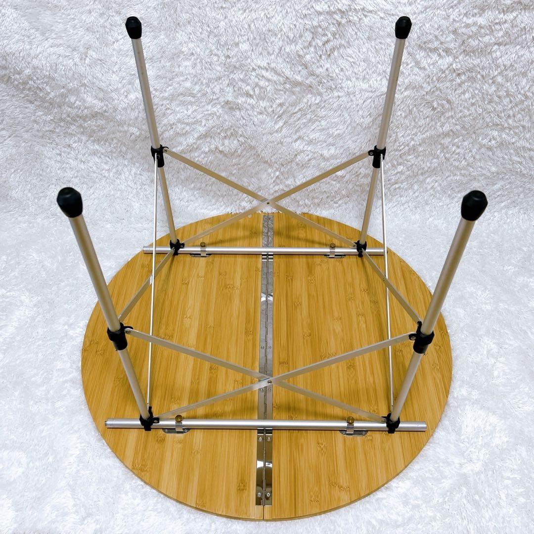 スノーピーク　ローテーブルラウンド　竹　LV-242 キャンプ　人気モデル