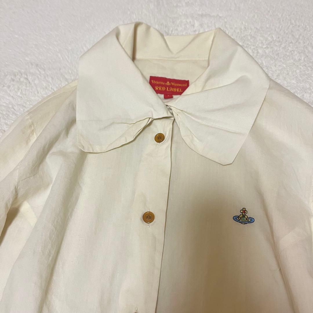 変形襟長袖シャツ★ブラウス★ヴィヴィアンウエストウッド★インポート★イタリア製