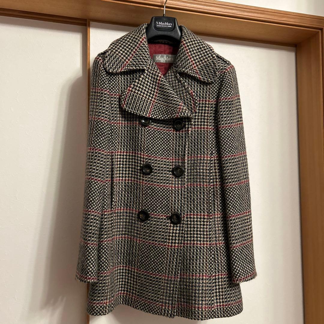 MaxMara マックスマーラ チェックコート