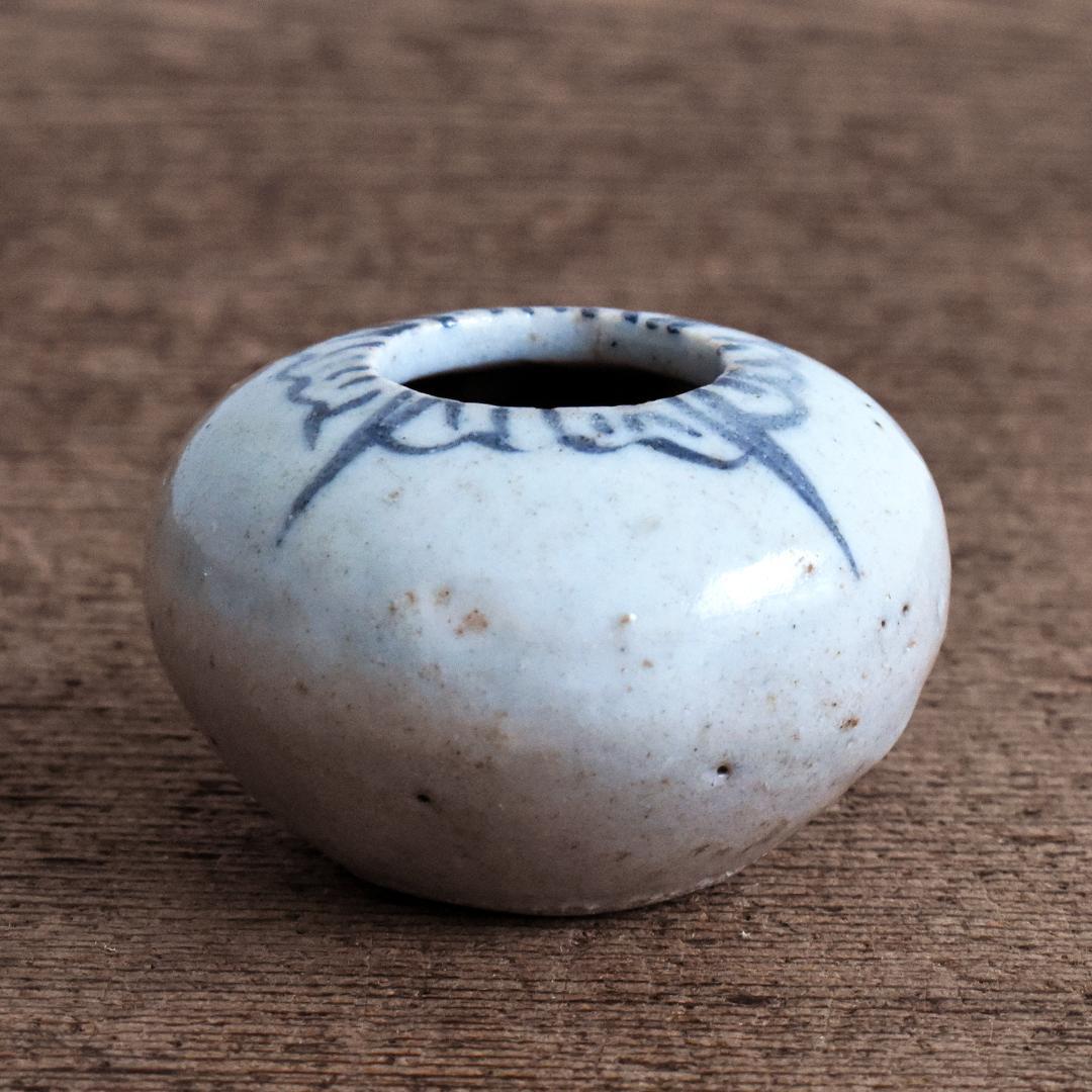 李朝 分院期 染付 小壺 / 韓国 朝鮮 古伊万里 瀬戸 備前 常滑 古美術