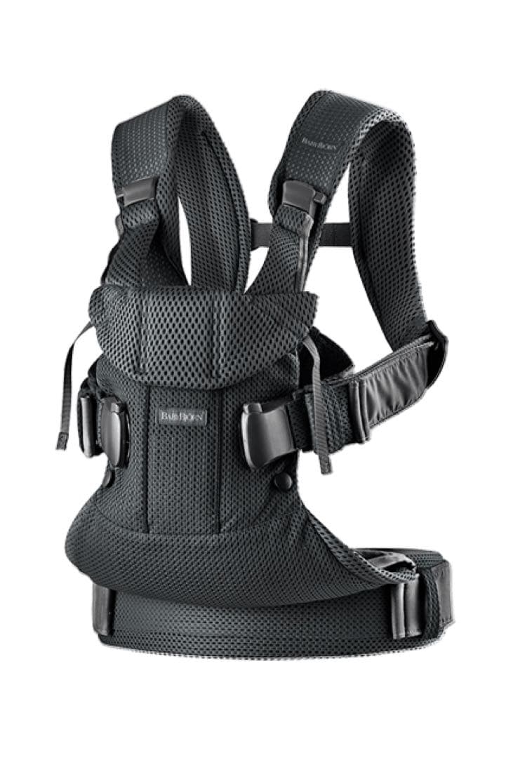 【ほぼ新品】ベビービョルン 専用よだれカバー付　ブラックONE KAI Air