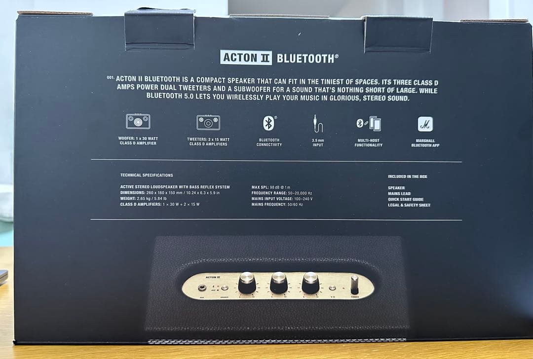 Marshall Acton II スピーカー 中古美品 動作良好 国内発送