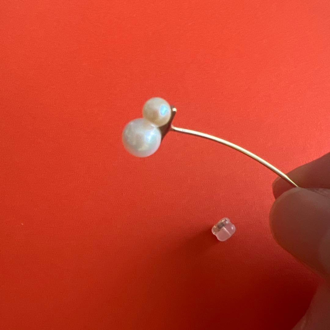 【美品】ヒロタカ　アコヤパールアローピアス