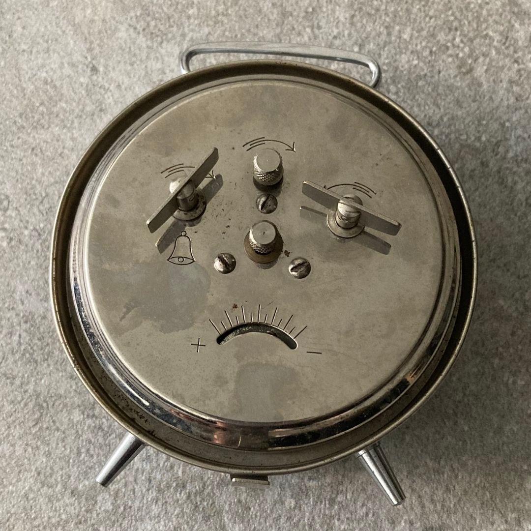 SEIKO 精工舎 アンティーク 置き時計 ニューコロナ クローム 夜光