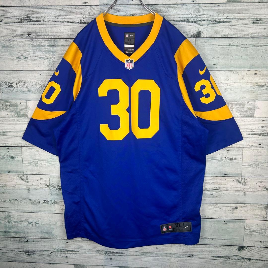 ナイキ NFL プリントチームロゴ ラムズ アメフトゲームシャツ XL 5459