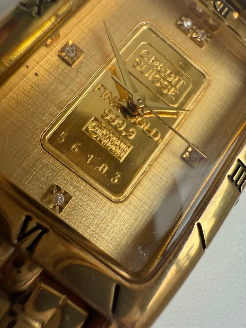 【純金インゴット】ELGIN × Credi クォーツ時計
