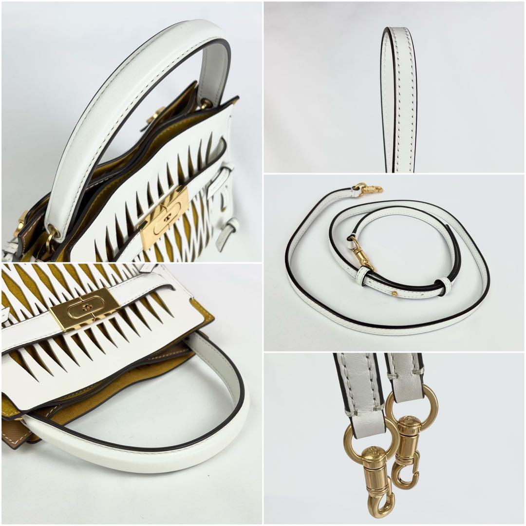 トリーバーチ Leeラジウィル 2way カットワーク ショルダーバッグ