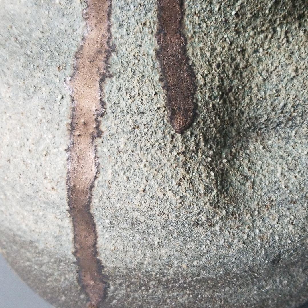 信楽焼傘立て 金彩流し壷 信楽焼 高さ４４cm