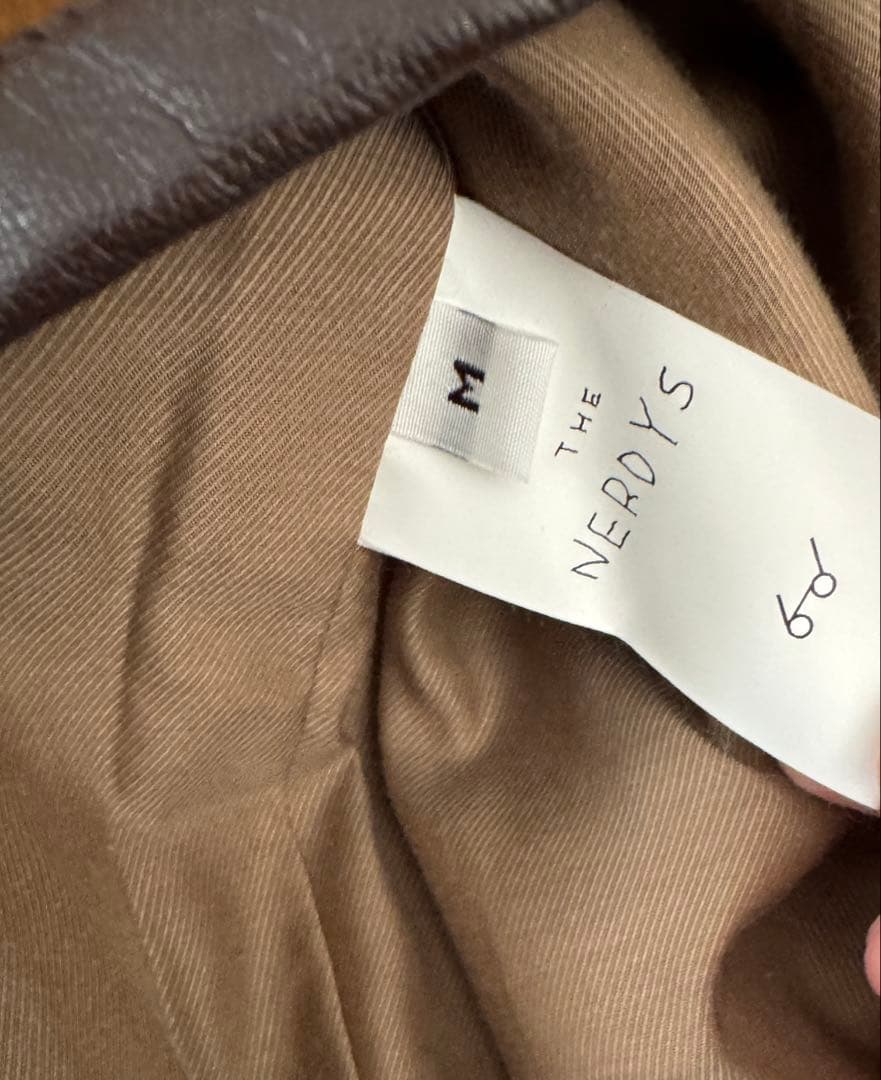 THE NERDYSブラウン ベストMELTON Over Vest Brown