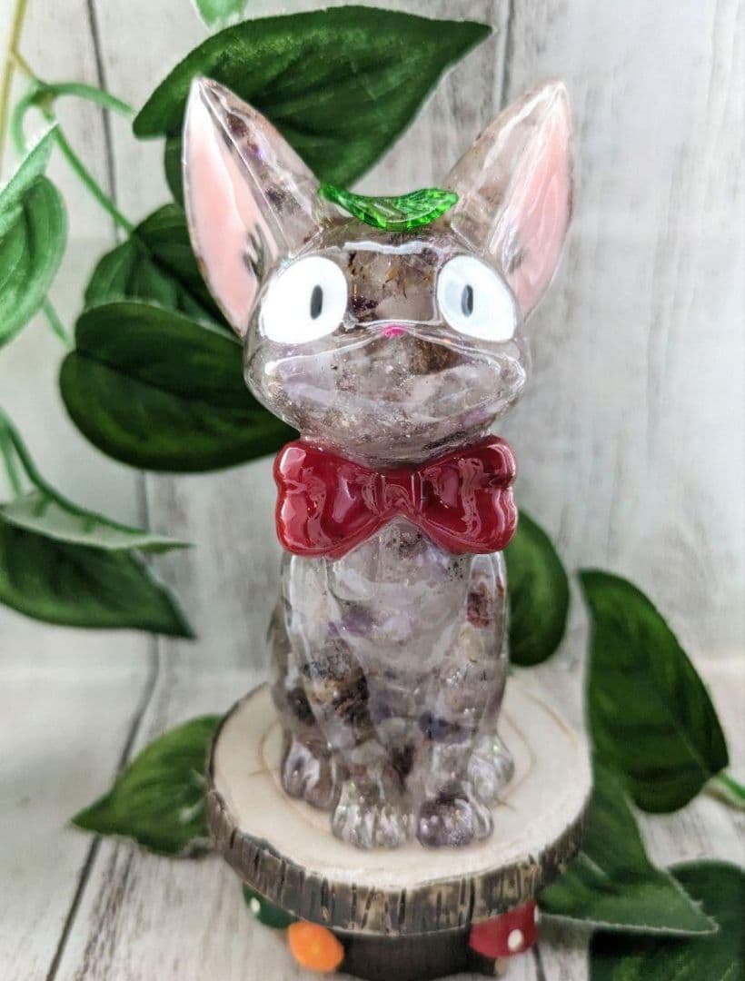 【つる927】クールなおひるねくじらさん形オルゴナイト☆他２点