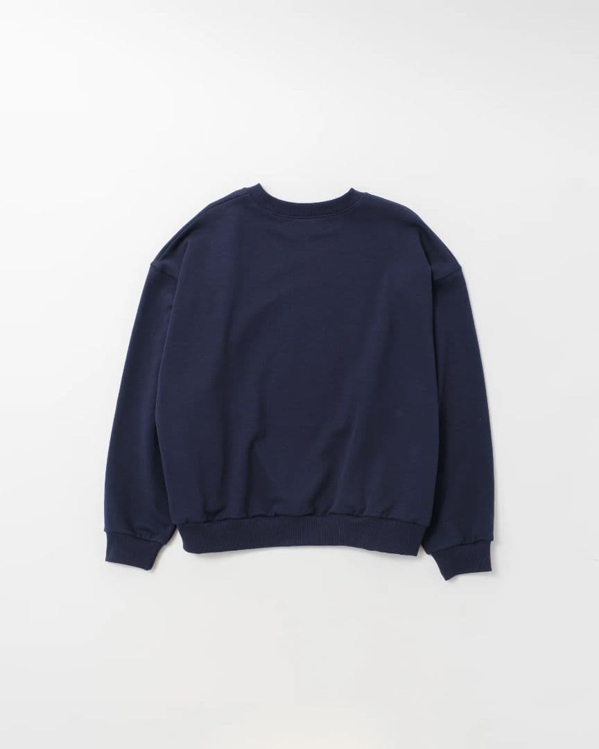 トップス POPPY Flower cross-stitchprintsweatshirt