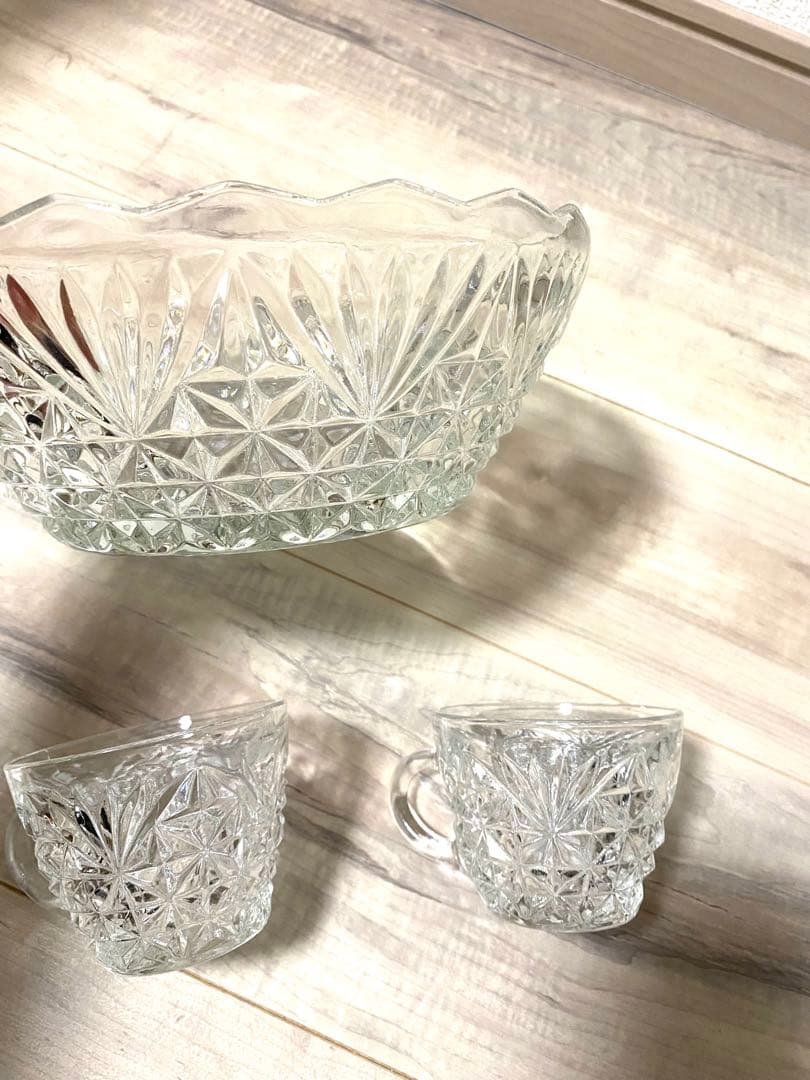 お値下げ中【外国輸入★激レア】10人前フルーツポンチ食器セット#昭和レトロ