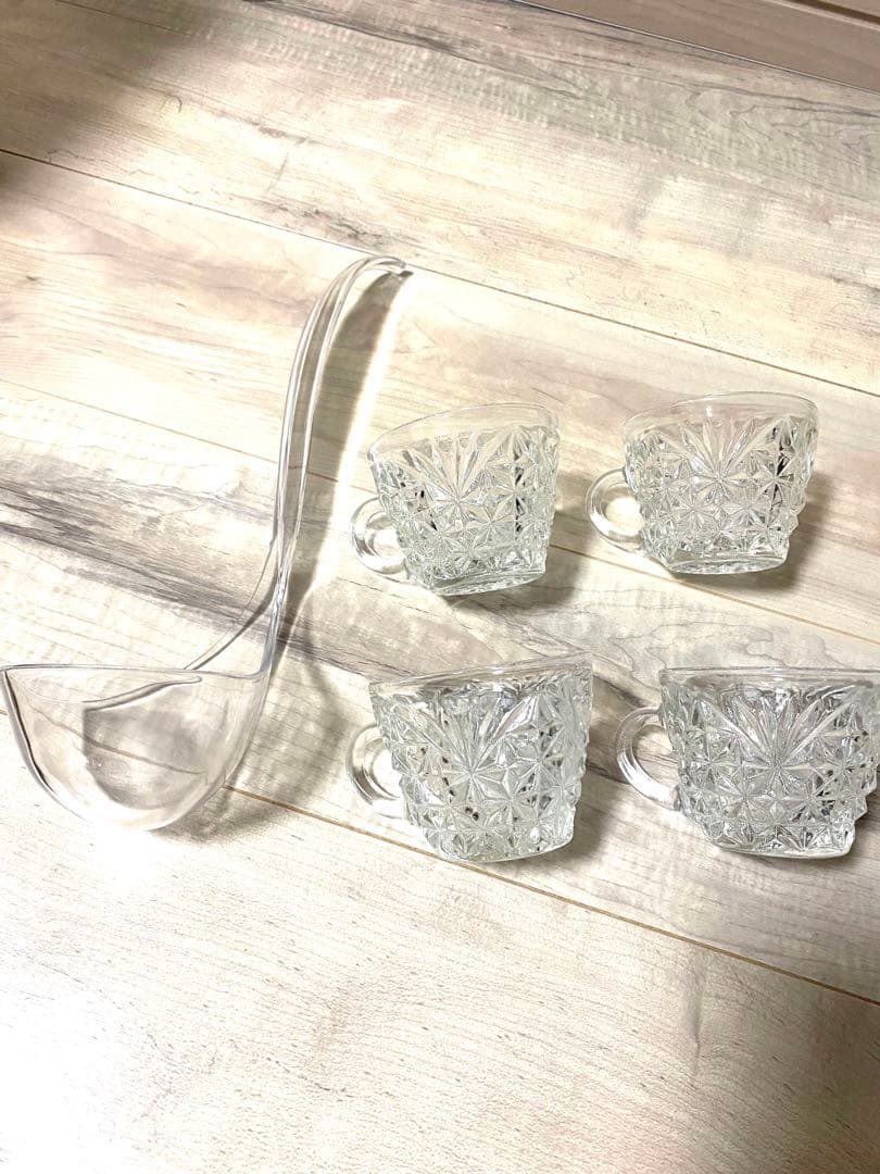 お値下げ中【外国輸入★激レア】10人前フルーツポンチ食器セット#昭和レトロ