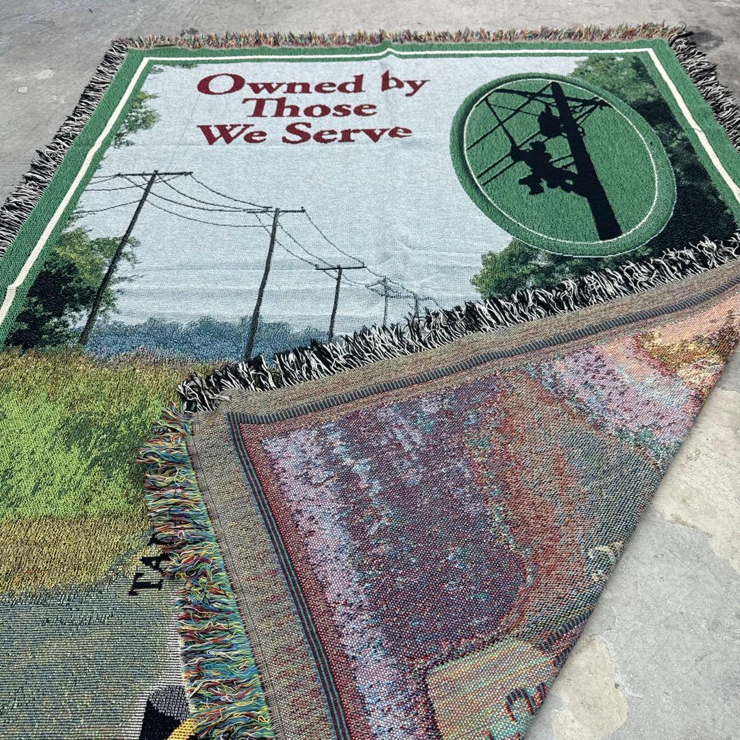 企業系　電力会社　マルチカバー　ソファカバー　ヴィンテージラグ　182x135