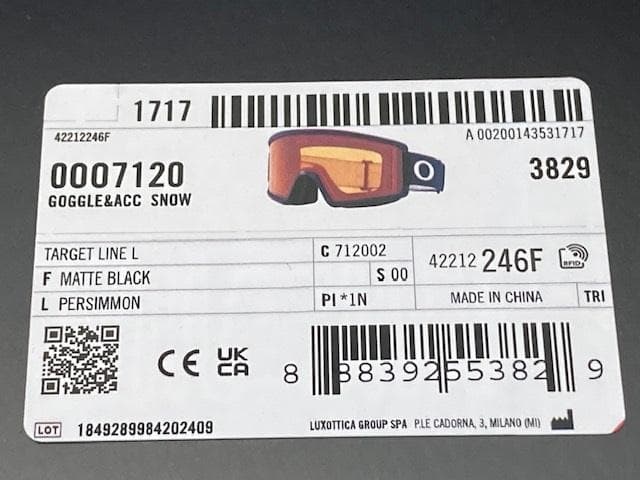 まつお オークリー Target Line L 7120-02 ゴーグル