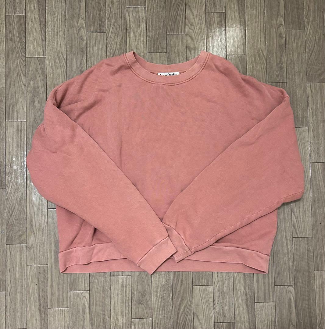 トップス Acne Studios pink sweatshirt