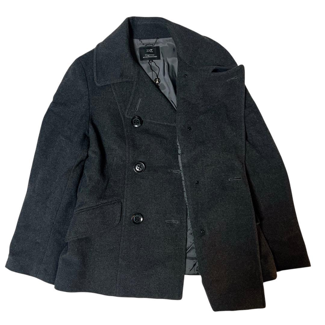 23区 Pコート ピーコート アンゴラ 大きいサイズ 46 2XL 3XL