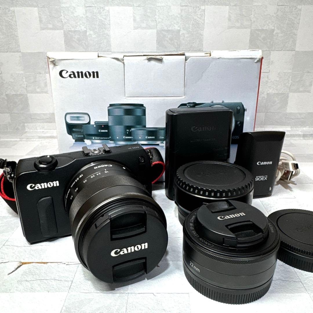 B071 Canon EOS M イオス ダブルレンズキット ミラーレス