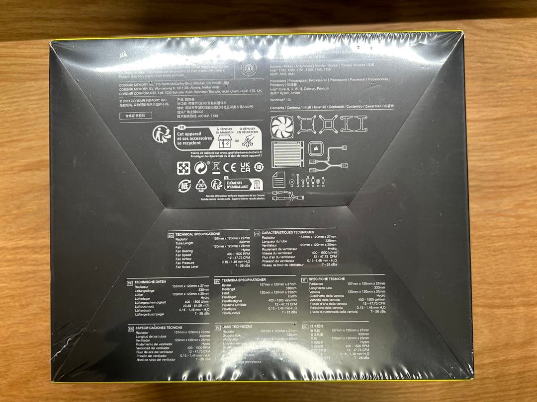 CORSAIR H60x RGB ELITE 120mm 水冷CPUクーラー新品