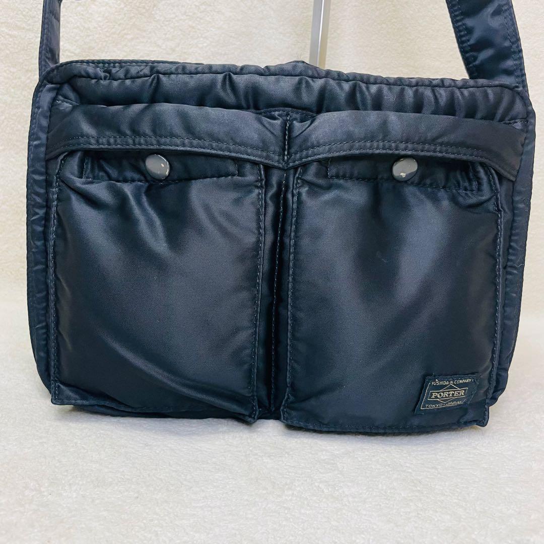 PORTER ポーター タンカー ショルダーバッグ 二層 黒 L